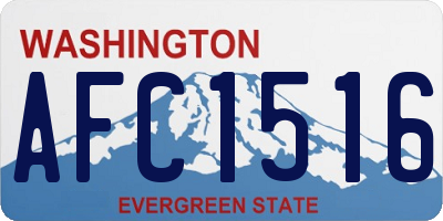WA license plate AFC1516