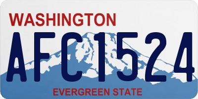 WA license plate AFC1524