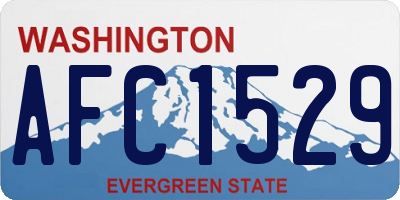 WA license plate AFC1529