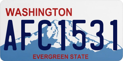 WA license plate AFC1531