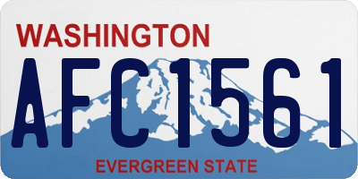 WA license plate AFC1561