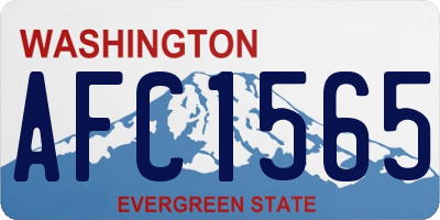 WA license plate AFC1565
