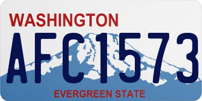 WA license plate AFC1573