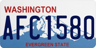 WA license plate AFC1580