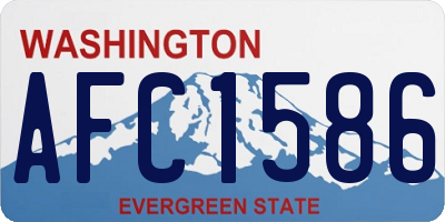 WA license plate AFC1586