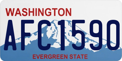 WA license plate AFC1590