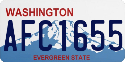 WA license plate AFC1655