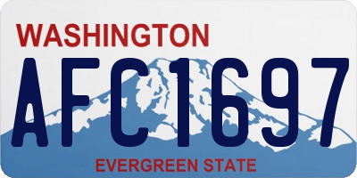 WA license plate AFC1697