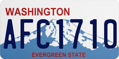 WA license plate AFC1710