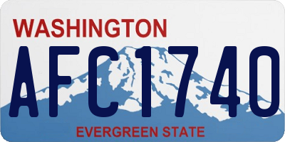 WA license plate AFC1740