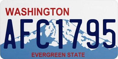 WA license plate AFC1795