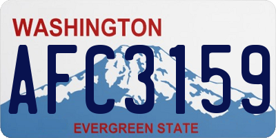WA license plate AFC3159