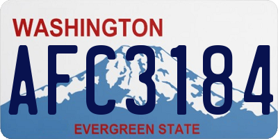 WA license plate AFC3184