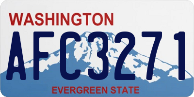 WA license plate AFC3271