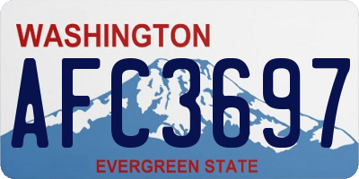 WA license plate AFC3697