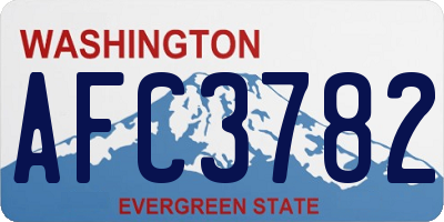 WA license plate AFC3782