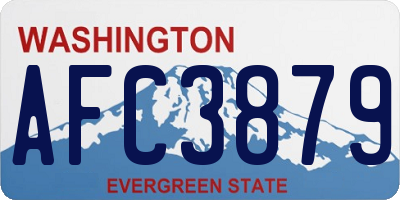 WA license plate AFC3879