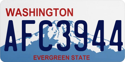 WA license plate AFC3944