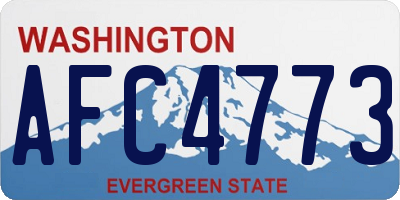 WA license plate AFC4773
