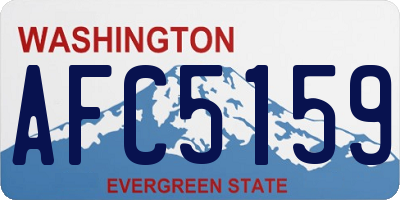 WA license plate AFC5159