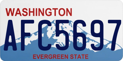 WA license plate AFC5697