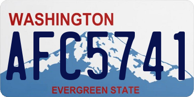 WA license plate AFC5741