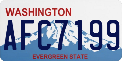 WA license plate AFC7199