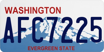 WA license plate AFC7225