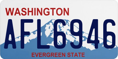WA license plate AFL6946