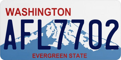 WA license plate AFL7702