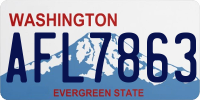 WA license plate AFL7863