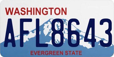WA license plate AFL8643