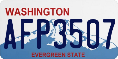 WA license plate AFP3507