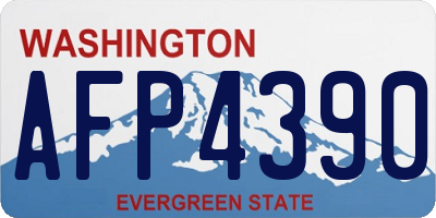 WA license plate AFP4390