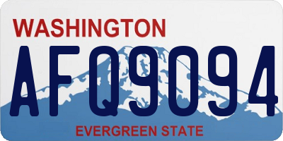 WA license plate AFQ9094