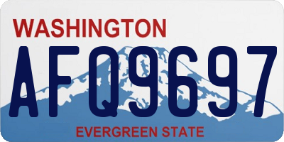 WA license plate AFQ9697