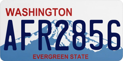 WA license plate AFR2856