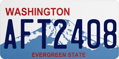 WA license plate AFT2408