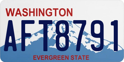 WA license plate AFT8791