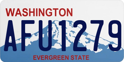 WA license plate AFU1279
