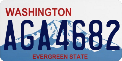 WA license plate AGA4682
