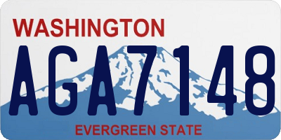 WA license plate AGA7148