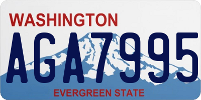 WA license plate AGA7995