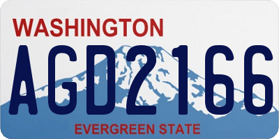 WA license plate AGD2166
