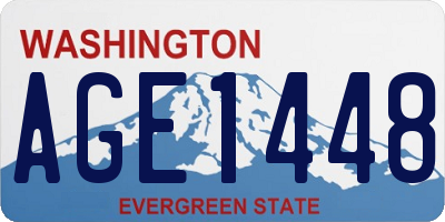 WA license plate AGE1448