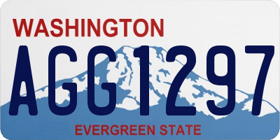 WA license plate AGG1297