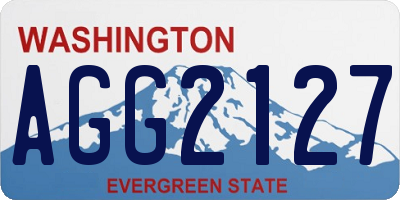 WA license plate AGG2127