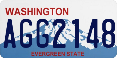WA license plate AGG2148
