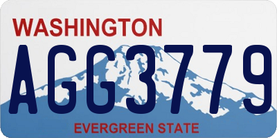 WA license plate AGG3779