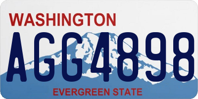 WA license plate AGG4898